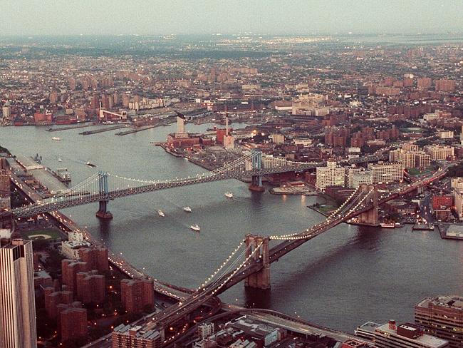 The Manhattan Bridge and Brooklyn Bridge span New York’s East River - not known for its attractiveness to swimmers.