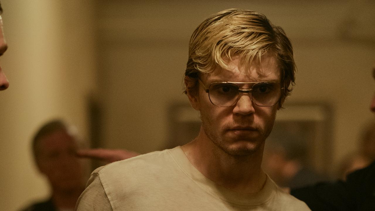 Evan Peters as the dramatised Dahmer in the Netflix series.