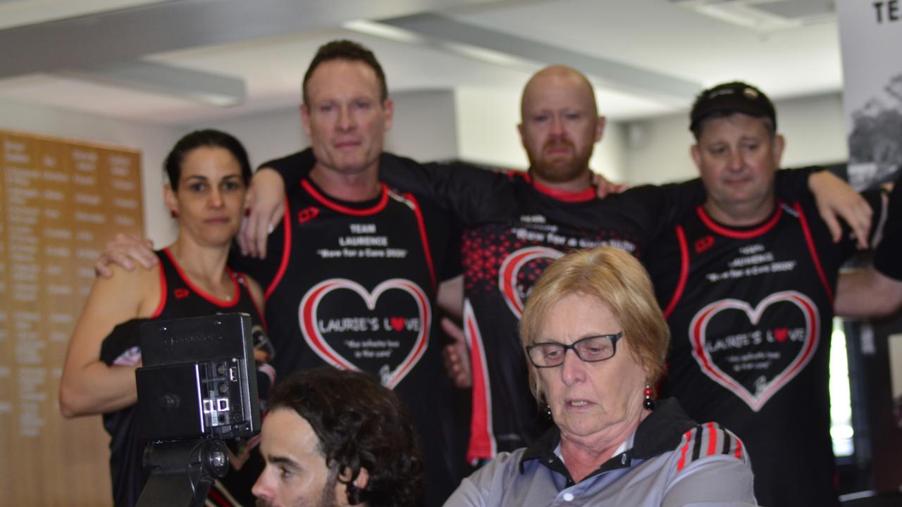 Cheryl Pavone rowed Team Laurence home in the final minutes of the 2020 Laurie's Love Row for a Cure.