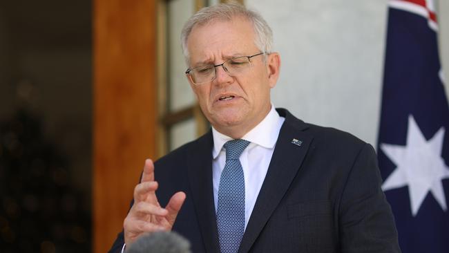 Prime Minister Scott Morrison earns at least $549,250 a year. Picture: Gary Ramage