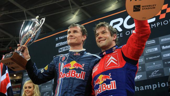 David Coulthard and Sebatian Loeb