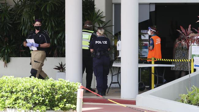 The Holiday Inn hotel on Lake Street is operating as Cairns’ second Covid-19 quarantine hotel. Picture: Brendan Radke