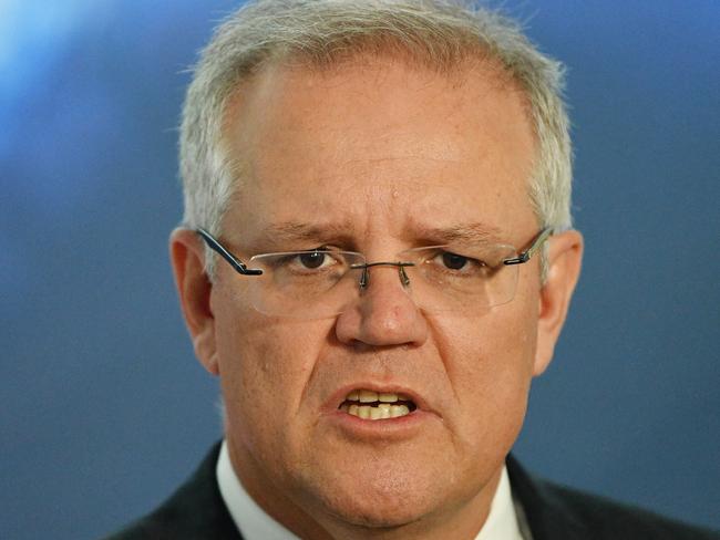 Prime Minister Scott Morrison said Australia would meet its targets “In a canter” – but the experts differ. Picture: AAP Image/David Mariuz