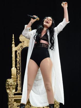 Jessie J performs on the main stage at Wireless festival.