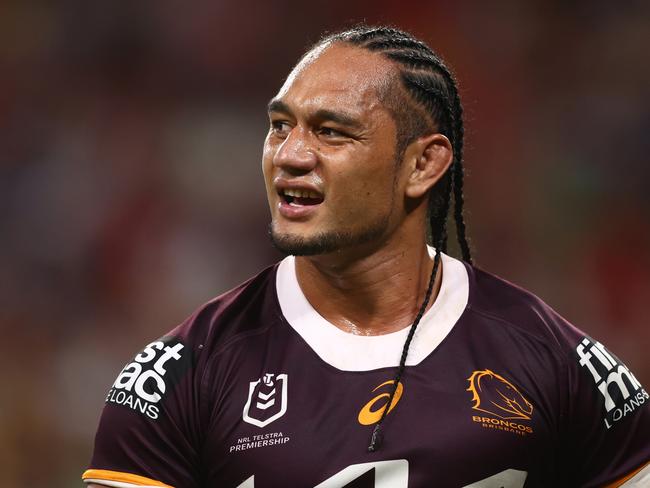 Martin Taupau has landed a one-year extension with the Broncos. Picture: Chris Hyde/Getty Images