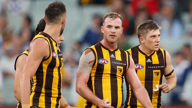 Tom Mitchell playing for the Hawks. Picture: Michael Willson/AFL Photos via Getty Images)