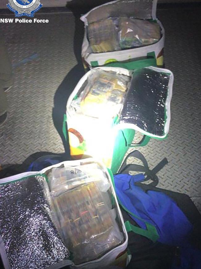 NSW Police seized the cash originally but SA prosecutors are hoping to claim it. Picture: NSW Police.