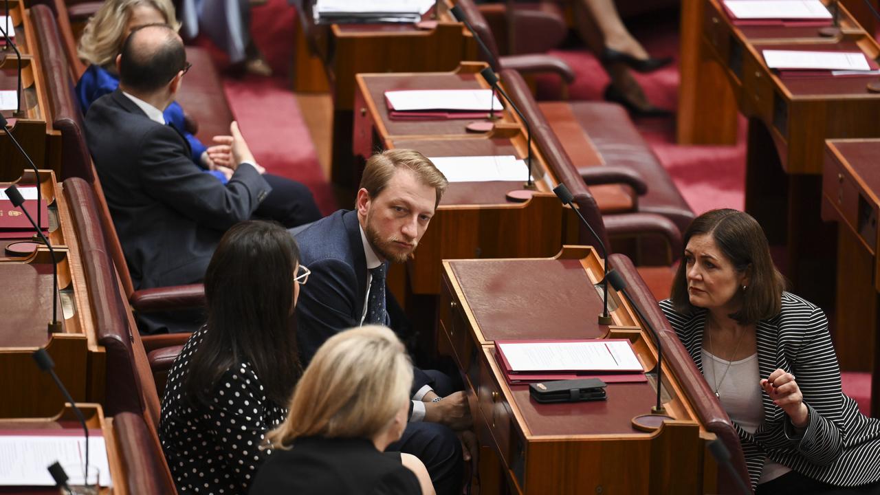 The Coalition filibustered the bill late into the evening. Picture: NCA NewsWire / Martin Ollman