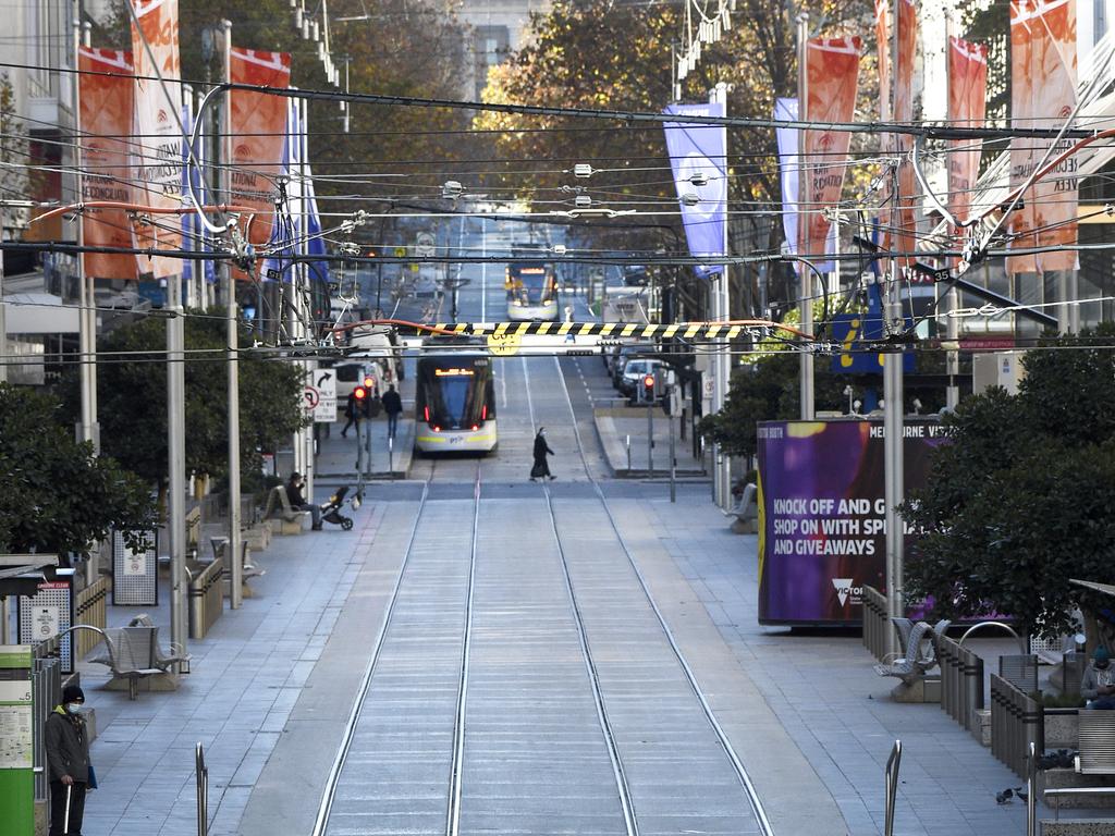 Lockdown has been extended by seven days in Melbourne. Picture: NCA NewsWire/Andrew Henshaw