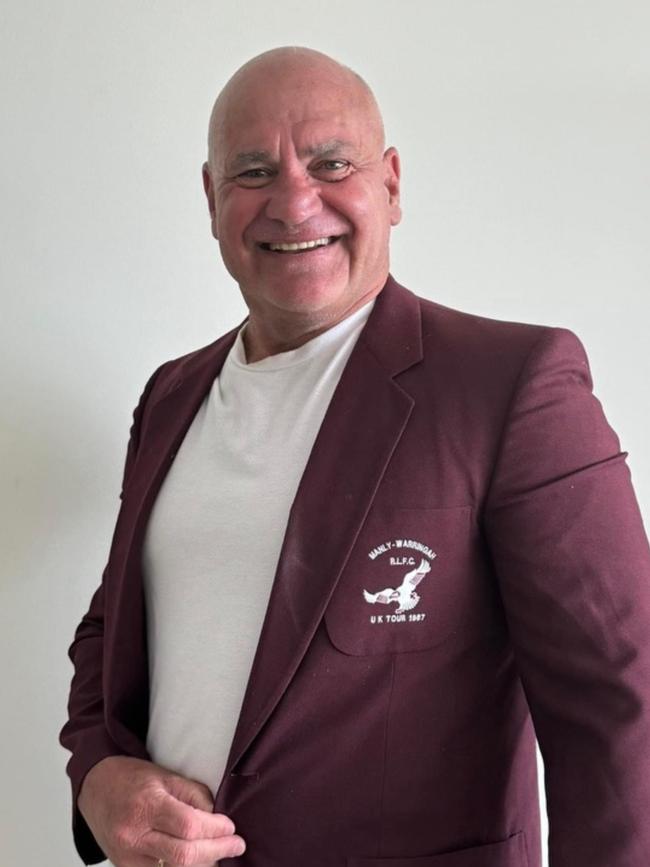 Dale Shearer in his Manly World Cup Challenge blazer.