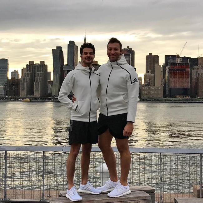 Ian Thorpe and boyfriend Ryan Channing commit the cardinal sin of couple dressing... 