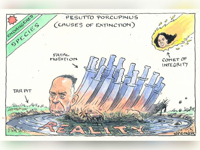 John Spooner Commentary page cartoon for 24-12-2024Version: Commentary Cartoon  (4:3, 1024x768 - Aspect ratio preserved, Canvas added)COPYRIGHT: The Australian's artists each have different copyright agreements in place regarding re-use of their work in other publications.Please seek advice from the artists themselves or the Managing Editor of The Australian regarding re-use.