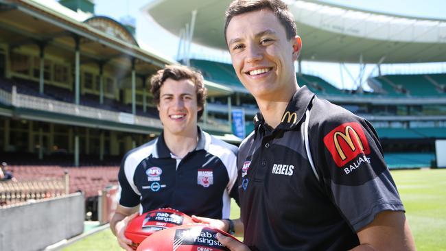 No.1 pick contenders Andy McGrath and Hugh McCluggage at the SCG.