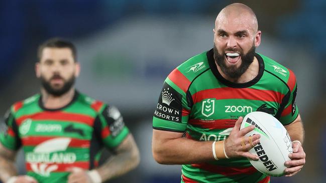 Underrated South Sydney prop Mark Nicholls is set to be rewarded with a contract extension following a standout season. Picture: NRL Imagery