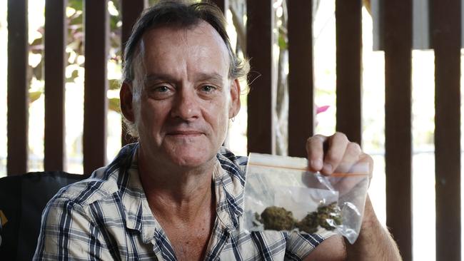 Bungalow resident Brendan McConachy suffers from chronic pain and chronic fatigue and is struggling to get access to his medical marijuana. Picture: Brendan Radke