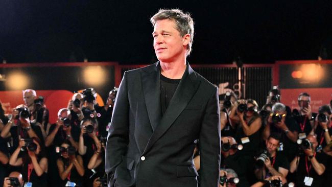 Actor Brad Pitt attends the red carpet of the movie "Wolfs" presented out of competition during the 81st International Venice Film Festival at Venice Lido, on September 1, 2024. (Photo by Alberto PIZZOLI / AFP)