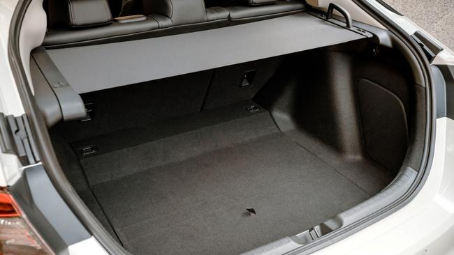 The Honda Civic e: HEV boasts impressive boot space for a compact hatch.