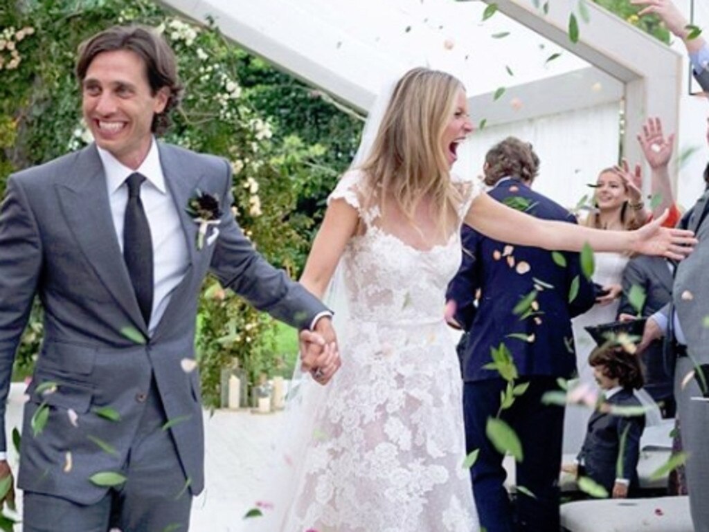 Gwyneth and Brad were married in 2018.