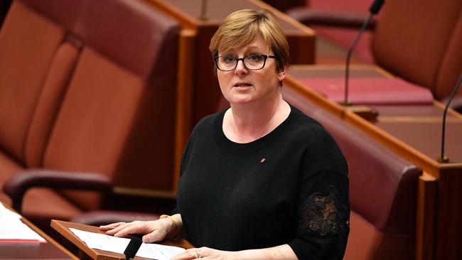 Liberal Senator Linda Reynolds in the Senate chamber at Parliament House in Canberra, Monday, March 26, 2018. (AAP Image/Mick Tsikas) NO ARCHIVING