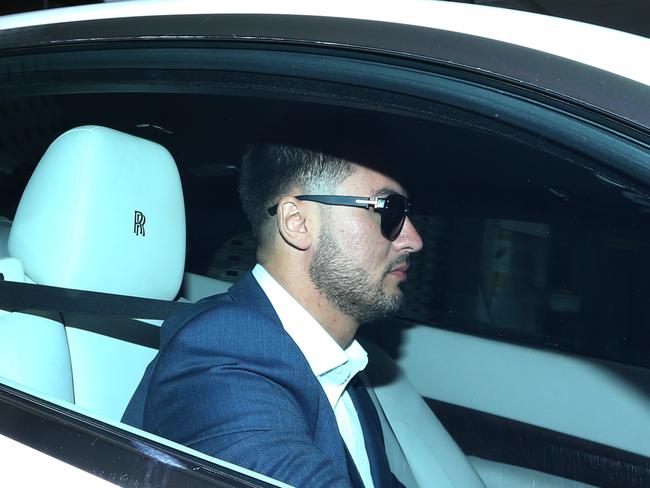 27/01/2016. Auburn Deputy Mayor Salim Mehajer departs via the carpark from an extraordinary meeting at Auburn Council chambers in Sydney. Britta Campion / The Australian.