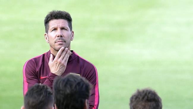 Atletico Madrid's Argentinian coach Diego Simeone.