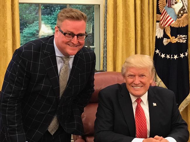 Dylan Howard pictured with United States President Donald Trump in the White House. Official White House Photo by Shealah Craighead. ***WARNING - PERMISSION ONLY GRANTED FOR ONE TIME USE BY HERALD SUN***