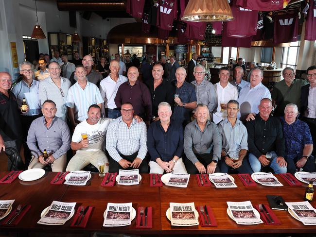 The ‘Neville Nobodies’ reunite ahead of the 2025 series. Picture: Liam Kidston