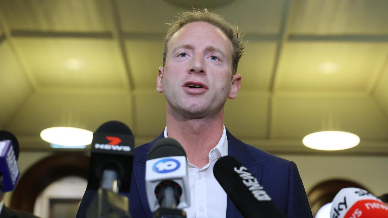 Outgoing Liberal leader David Speirs became renowned for snarky speeches. Picture: NCA NewsWire / David Mariuz