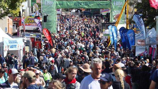 Crowds at the Ekka last year. Picture: Liam Kidston