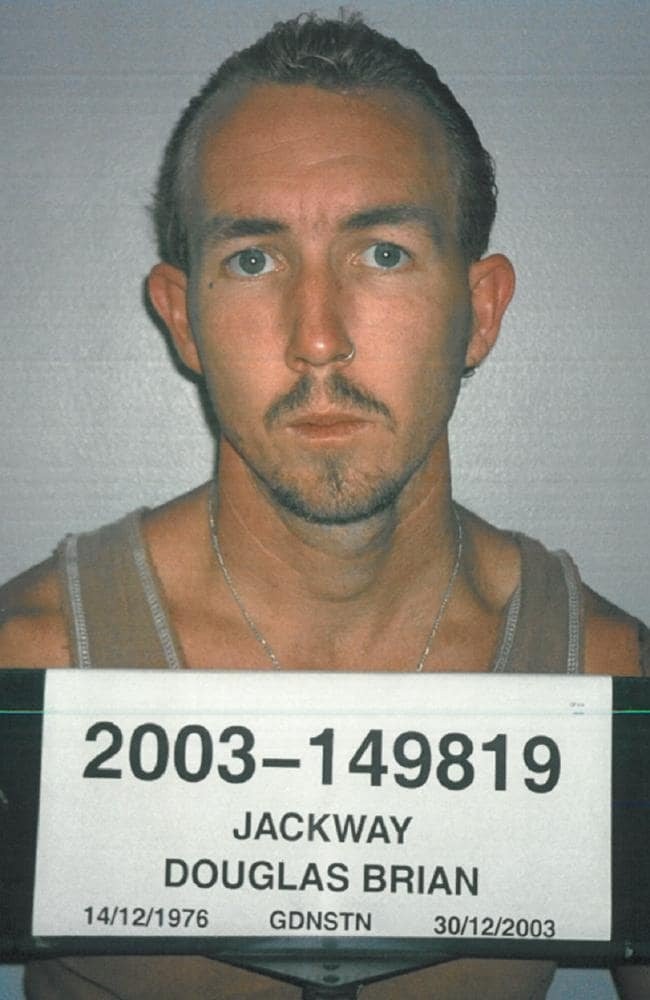 Jackway’s mug shot, taken while in jail for sex crimes.