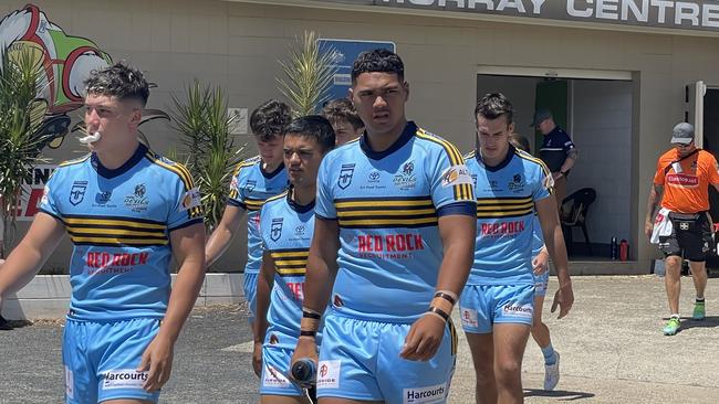 The Norths boys getting ready for the Meninga Cup clash against Wynnum-Manly.