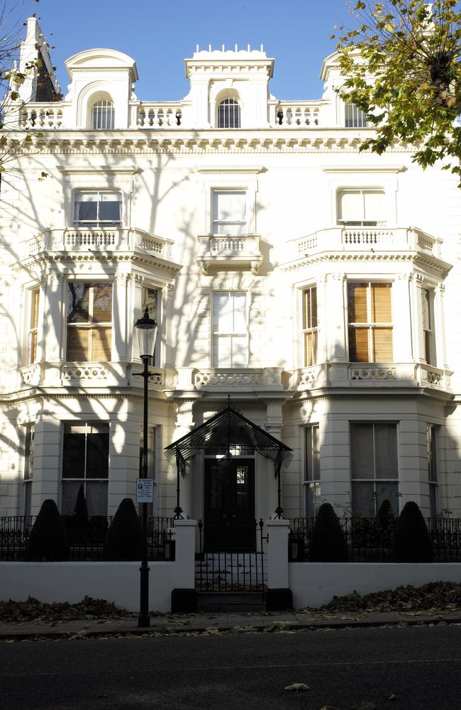The new home of David and Victoria Beckham in west London.