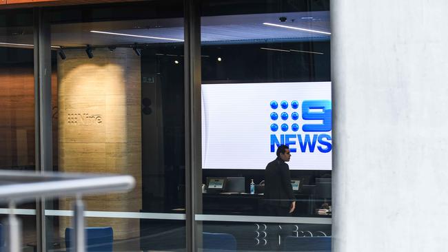 Pedestrian has been hit in the latest restructure round at Channel Nine. Picture: NCA NewsWire/Flavio Brancaleone