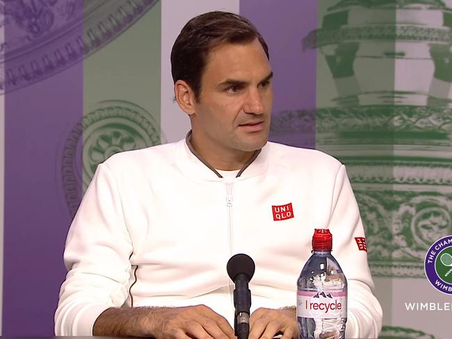 Roger Federer's quarterfinal press conference.