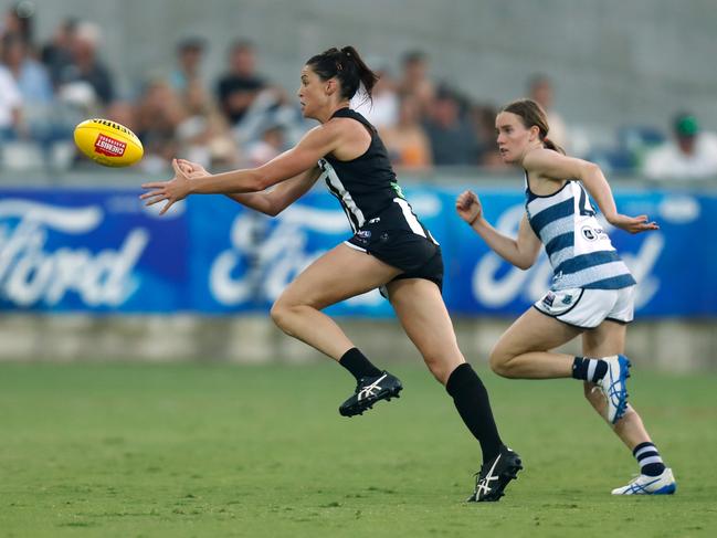 Collingwood has dropped former Aussie netball star Sharni Layton after just one game. Picture: AFL Media/Getty Images