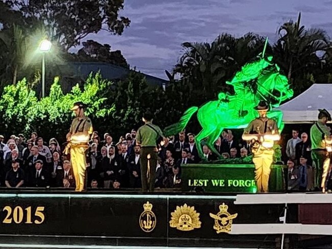 The dawn service in Hervey Bay.