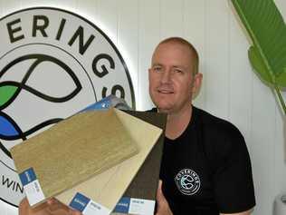 FLOORING: Local William Lillecrapp heads the team at Noosaville's Coverings Sunshine Coast. Picture: Caitlin Zerafa