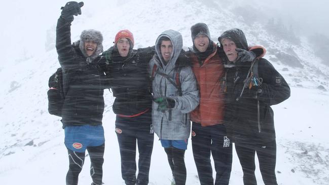 Gary Ablett and teammates found the Arizona weather a bit different to the Gold Coast.