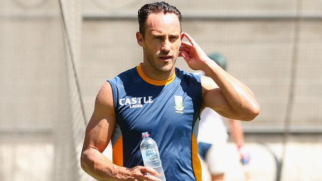 Stand-in South Africa captain Faf du Plessis.