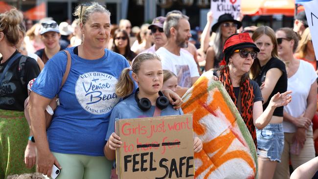 Thousands attended the rally. Picture: David Clark