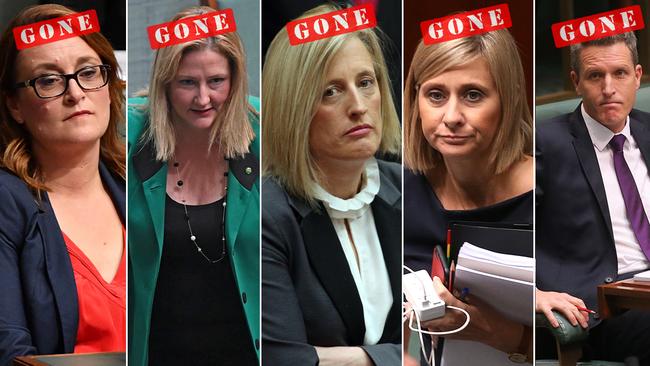 Resignations came from Justine Keay, Rebekha Sharkie, Katy Gallagher, Susan Lamb and Josh Wilson.