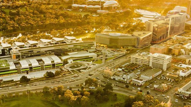 The Adelaide medical precinct on North Tce.