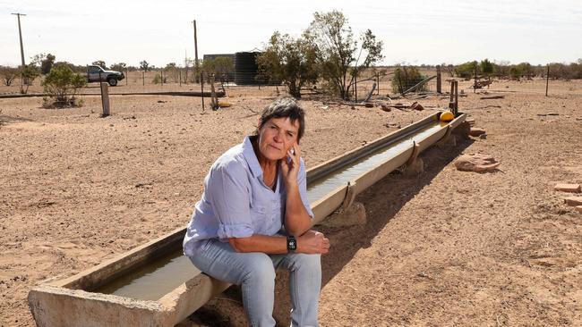 Julie Payne on Cairo Station, central western NSW, where she lived as a child. Picture: Ryan Osland.