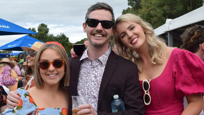 Kat, Chris and Alana at the Rockhampton Jaguar Land Rover Pop-Up Polo on June 3, 2023. Picture: Aden Stokes