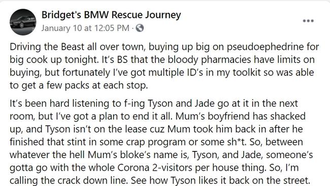 The PMSA board has condemned the comments on Bridget's BMW Recue Journey. Picture: Facebook