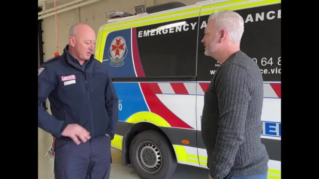 Man who survived horrific Mt Hotham crash reunites with the paramedic who saved him