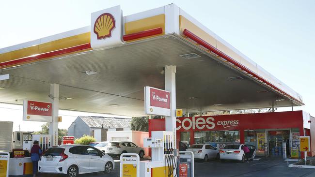 The Coles Express service station at North Parramatta where Merryn Bertus suffered fatal head injuries. Picture: John Appleyard