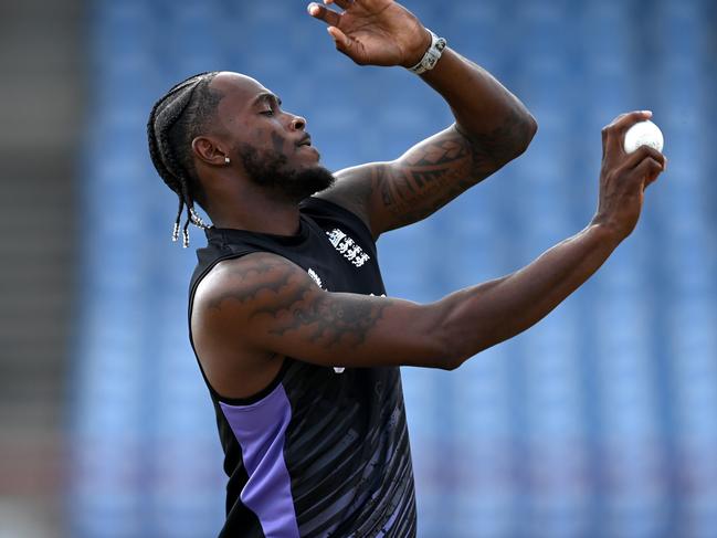 There’s a chance Jofra Archer could be unleashed in Australia next summer. Picture: Gareth Copley/Getty Images