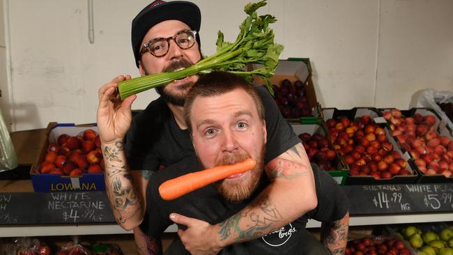 Number 1: Brothers BJ and Josh Carter from Carter Bros Fruit &amp; Veg, Silvan. Picture: Julian Smith