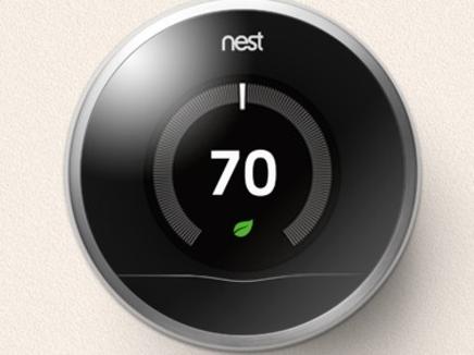 Nest smart thermostat that learns and reproduces a family's climate control settings. Google's acquisition of Nest will let it move into the home automation business. Source: Nest website Picture: Supplied